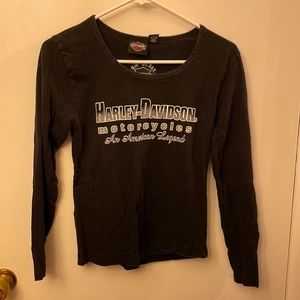 Harley Davidson Women’s Long Sleeve Black Size Small